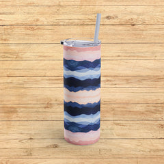Serenity Waves - Maars Maker Skinny Matte Tumbler, 20oz