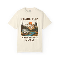 Breathe Deep Unisex Garment-Dyed T-Shirt - Nature Lover's Tee