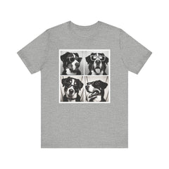 Animal Photobooth Funny Swiss Mountain Dog T-Shirt - Unisex Jersey Short Sleeve Tee
