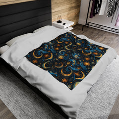 Night Sky Rhapsody- Velveteen Plush Blanket