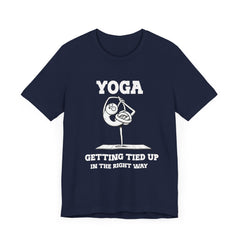 Yoga, Getting Tied Up - Unisex Jersey Short Sleeve Tee