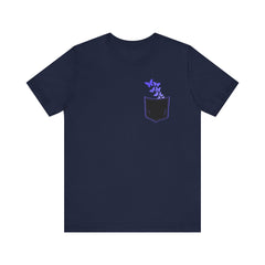 Butterfly Pocket Tee - Unisex Short Sleeve T-Shirt for Casual Style