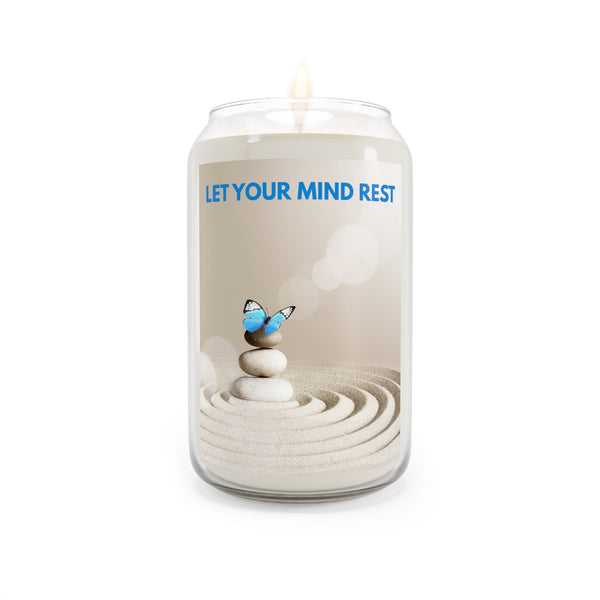 Relaxing Scented Candle - 'Let Your Mind Rest' - 13.75oz Aromatherapy Candle