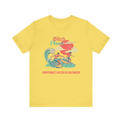 Surfer T-Shirt - Ditch Plains, Montauk, NY Design
