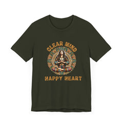 Calm Mind Happy Heart - Unisex Jersey Short Sleeve Tee