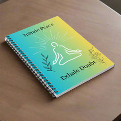 Inhale Peace, Exhale Doubt - Spiral Notebook - Ruled Line