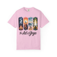 Yoga Art Unisex Garment-Dyed T-Shirt - Relaxed Fit for Mindfulness and Meditation