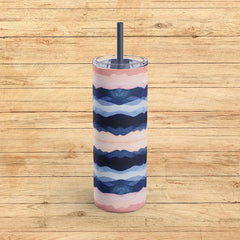 Serenity Waves - Maars Maker Skinny Matte Tumbler, 20oz