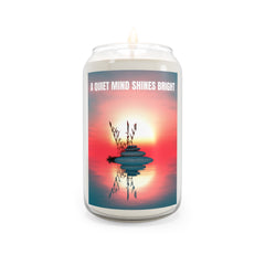 A Quiet Mind Shines Bright Scented Candle - Relaxing Home Decor for Mindfulness & Serenity