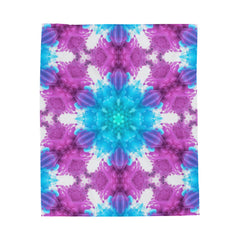 Aura Bloom - Velveteen Plush Blanket