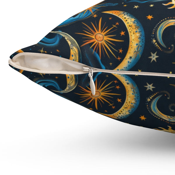 Night Sky Rhapsody - Spun Polyester Square Pillow