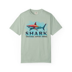 Emotional Support Shark T-Shirt - Unisex Garment-Dyed Tee