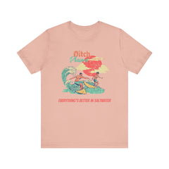 Surfer T-Shirt - Ditch Plains, Montauk, NY Design