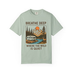 Breathe Deep Unisex Garment-Dyed T-Shirt - Nature Lover's Tee