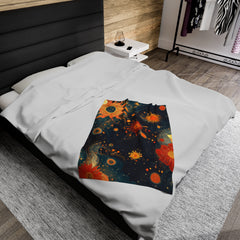 Galactic Radiance - Velveteen Plush Blanket