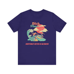 Surfer T-Shirt - Ditch Plains, Montauk, NY Design