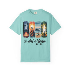 Yoga Art Unisex Garment-Dyed T-Shirt - Relaxed Fit for Mindfulness and Meditation