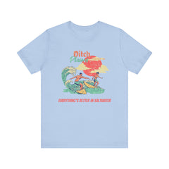 Surfer T-Shirt - Ditch Plains, Montauk, NY Design