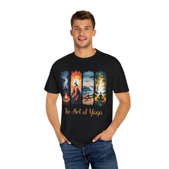 Yoga Art Unisex Garment-Dyed T-Shirt - Relaxed Fit for Mindfulness and Meditation