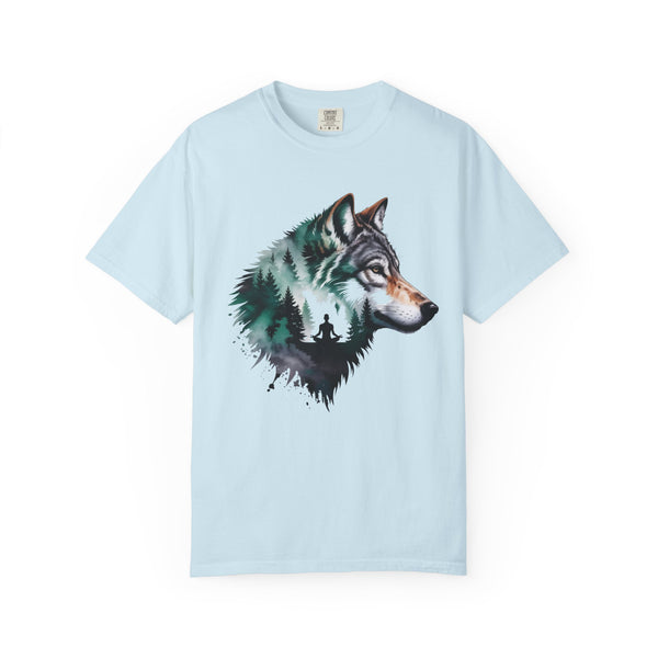 Wolf Graphic Unisex T-Shirt, Nature Lover Gift,Yoga Lover Gift, Outdoor Adventure Tee, Wilderness Apparel, Eco-Friendly Clothing, Animal Print Shirt