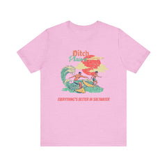 Surfer T-Shirt - Ditch Plains, Montauk, NY Design
