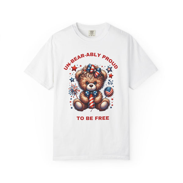 Unisex Garment-Dyed T-Shirt - Un-Bear-Ably Proud Bear Design for Celebrations
