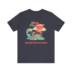Surfer T-Shirt - Ditch Plains, Montauk, NY Design