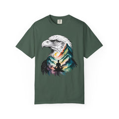 Eagle Spirit Unisex Garment-Dyed T-shirt - Nature Meditation Design