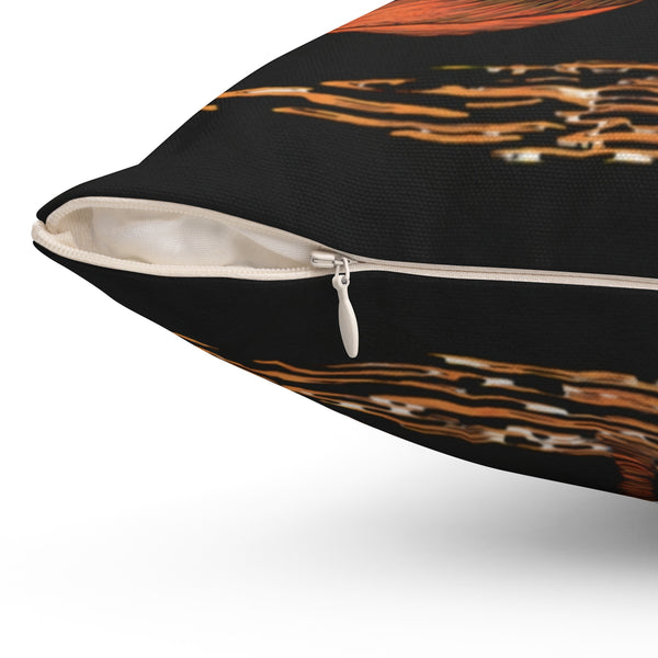 Lotus Radiance - Spun Polyester Square Pillow