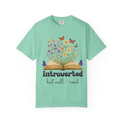 Introverted But Well-Read T-Shirt - Cute Floral Design for Book Lovers