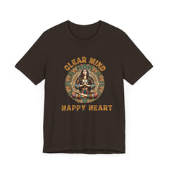 Calm Mind Happy Heart - Unisex Jersey Short Sleeve Tee