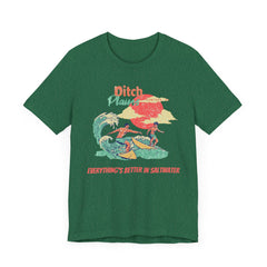 Surfer T-Shirt - Ditch Plains, Montauk, NY Design