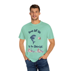 Funny Shark Denial Unisex T-Shirt - Casual Humor for Aquatic Lovers