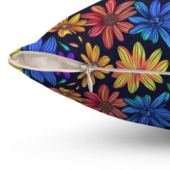 Radiant Pedals - Spun Polyester Square Pillow