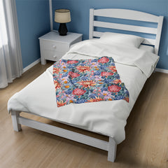 Botanic Bliss - Velveteen Plush Blanket