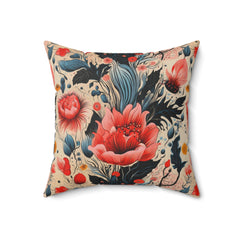 Petal Harmony - Spun Polyester Square Pillow