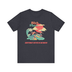 Surfer T-Shirt - Ditch Plains, Montauk, NY Design