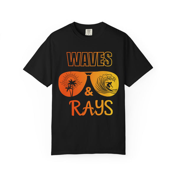 Waves & Rays Unisex Garment-Dyed T-Shirt - Perfect for Surf Lovers