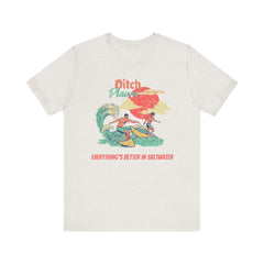 Surfer T-Shirt - Ditch Plains, Montauk, NY Design