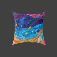 Stardust Serenity - Spun Polyester Square Pillow