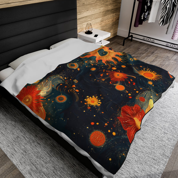 Galactic Radiance - Velveteen Plush Blanket