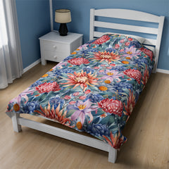 Botanic Bliss - Velveteen Plush Blanket