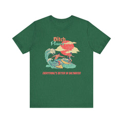 Surfer T-Shirt - Ditch Plains, Montauk, NY Design