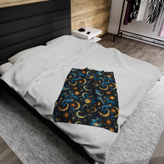 Night Sky Rhapsody- Velveteen Plush Blanket