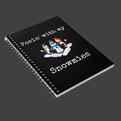 Posin' With My Snowmies - Spiral Notebook - Ruled Line