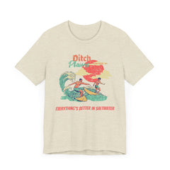 Surfer T-Shirt - Ditch Plains, Montauk, NY Design
