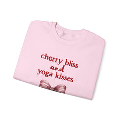 Cherry Bliss and Yoga Kisses - Unisex Heavy Blend™ Crewneck Sweatshirt