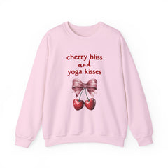 Cherry Bliss and Yoga Kisses - Unisex Heavy Blend™ Crewneck Sweatshirt