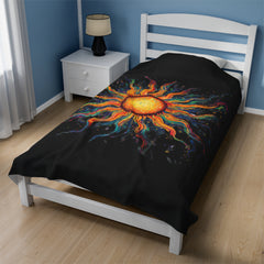 Vivid Sol - Velveteen Plush Blanket