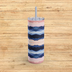 Serenity Waves - Maars Maker Skinny Matte Tumbler, 20oz